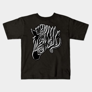 Zebra- back and white Kids T-Shirt